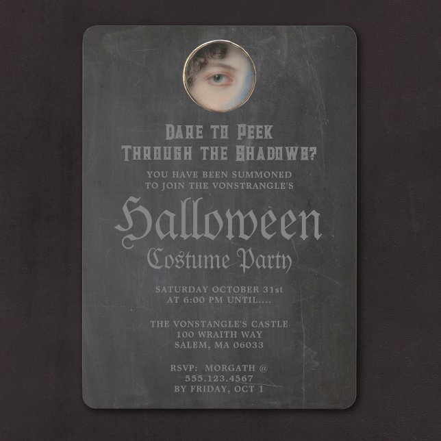 Creepy Adult Halloween Party Invitation (Creator Uploaded)
