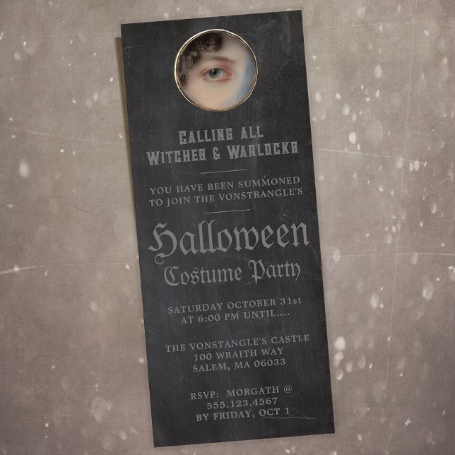 Creepy Adult Halloween Party Invitation (Creator Uploaded)
