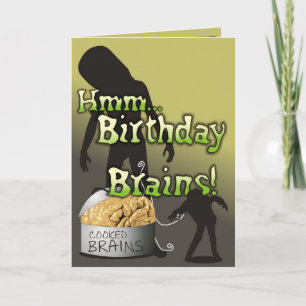 Creepy and Cute — Birthday Brains Card