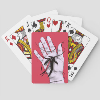 Creepy Art Weird Gothic Hand Biting Flower Monster Playing Cards