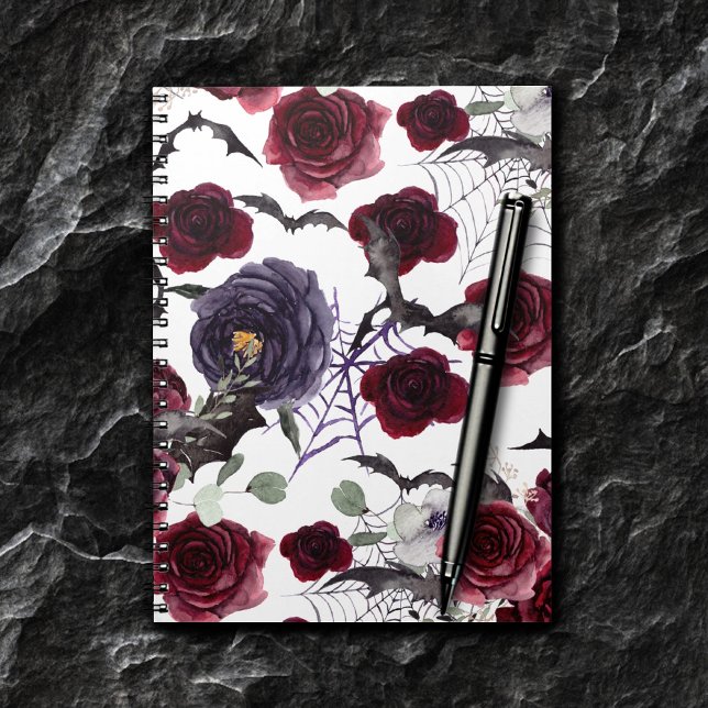 Creepy Beautiful | Dark Gothic Roses with Bats Notebook (Creator Uploaded)