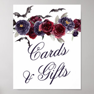 Creepy Beautiful   Gothic Floral Cards and Gifts Poster