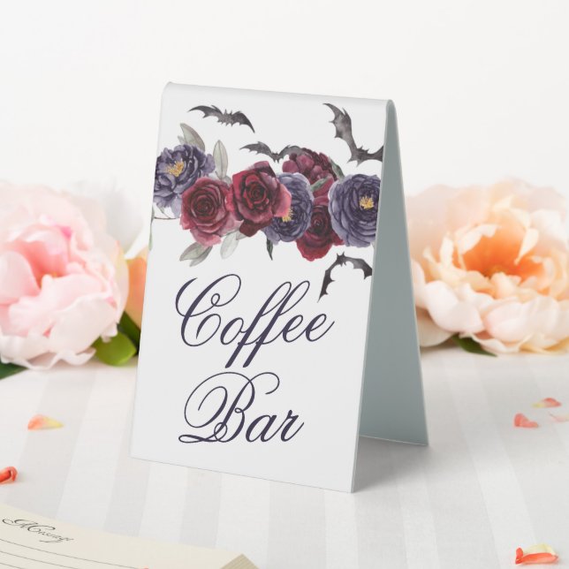 Creepy Beautiful | Gothic Rose and Bat Coffee Bar (In SItu (Wedding))