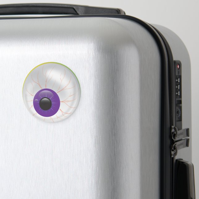 Creepy Bloodshot Zombie Eye Halloween Eyeball Magnet (In Situ (Luggage))