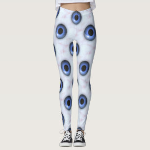 creepy blue eyes leggings