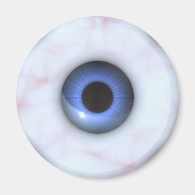 creepy blue eyes magnet (Front)