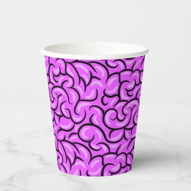 Creepy Brain Paper Cups (Front)