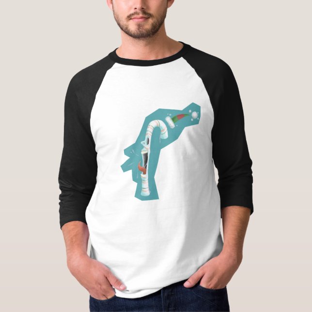 Creepy Candy Cane T-Shirt (Front)