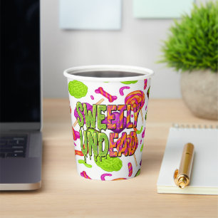 Creepy Candy Zombie Mashup For Halloween Paper Cups