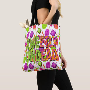 Creepy Candy Zombie Mashup For Halloween Tote Bag