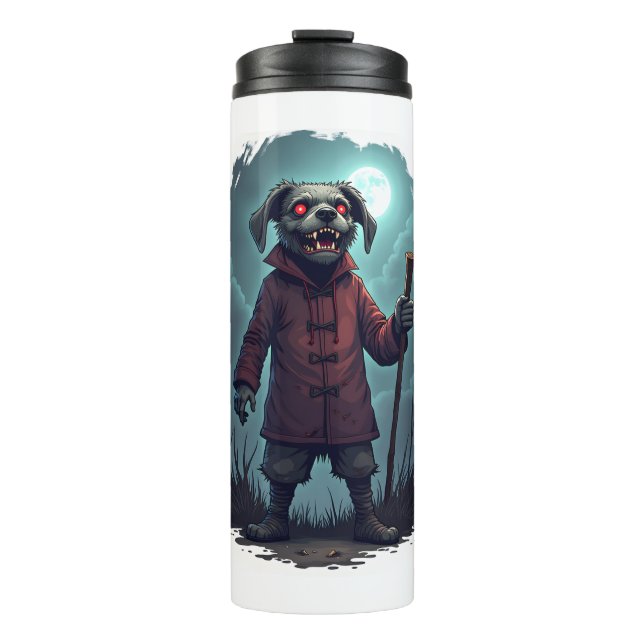 Creepy Cane Corso Thermal Tumbler (Front)
