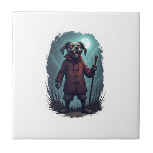 Creepy Cane Corso Tile