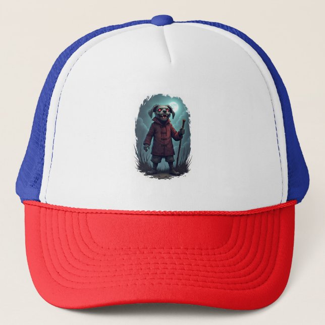 Creepy Cane Corso Trucker Hat (Front)