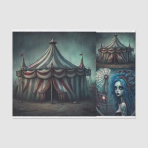 Creepy Carnival Board Decoupage Paper 