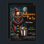 Creepy Carnival Clown Halloween Party  Invitation<br><div class="desc">Customise for any event</div>
