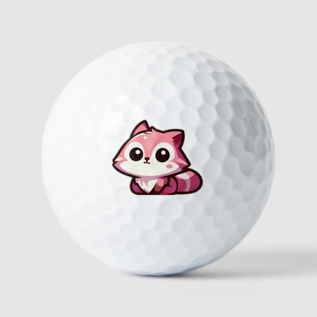 Creepy Cat Personalised Golf Ball (Front)