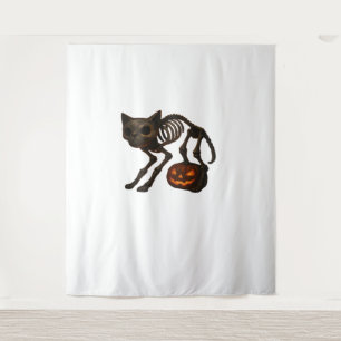 Creepy Cat Skeleton Halloween Gift Classic T-Shirt Tapestry