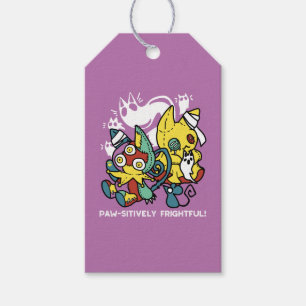 Creepy Cats Halloween Art: Paw-sitively Frightful Gift Tags