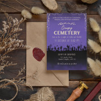 Creepy Cemetery Purple with Dusty Storm Accent