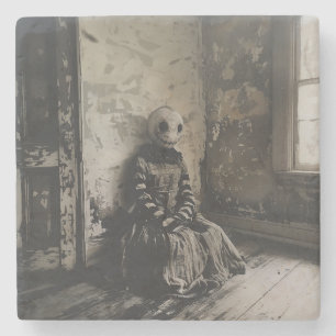 Creepy Character Stone Coaster
