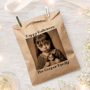 Creepy Child Holding Doll Halloween Party Favour Bags