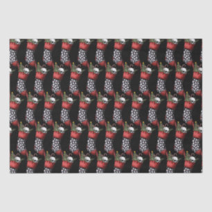 Creepy Christmas Gothic Skull Stocking  Tissue Paper