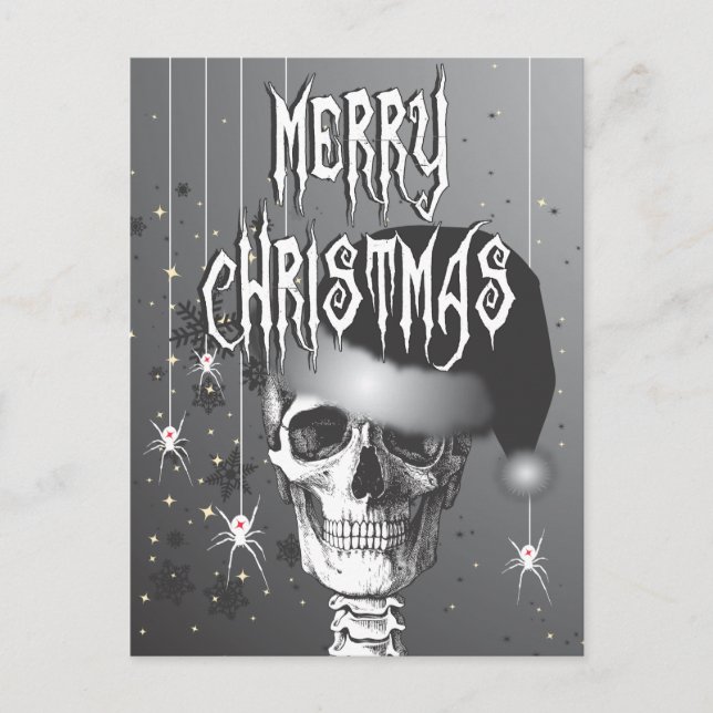 Creepy Christmas Holiday Postcard (Front)