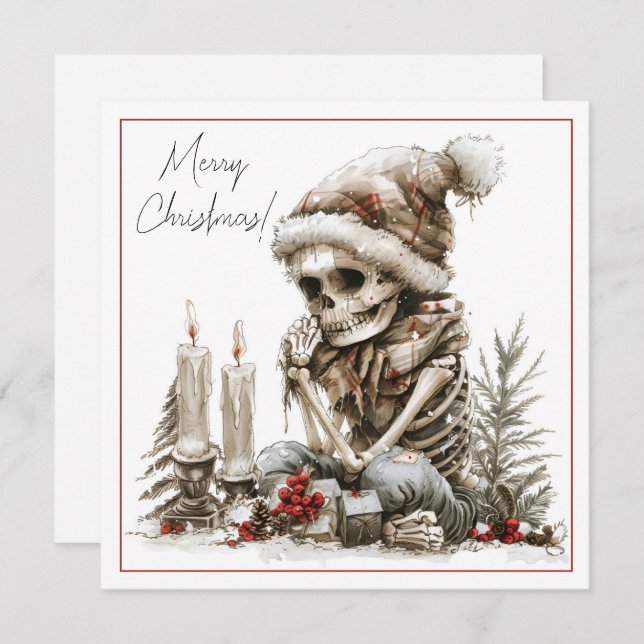 Creepy Christmas Skeleton (Front/Back)