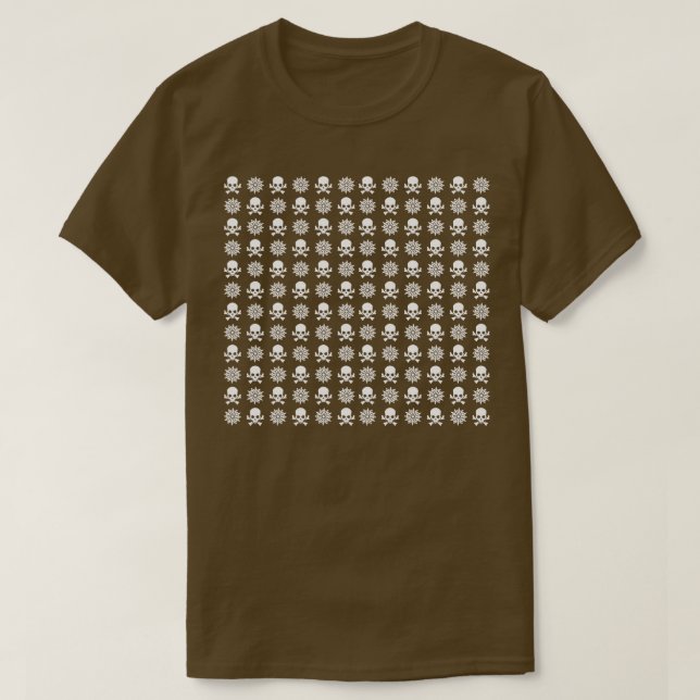 Creepy Christmas Skulls T-Shirt (Design Front)