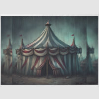 Creepy Circus Tent Moody Decoupage Paper