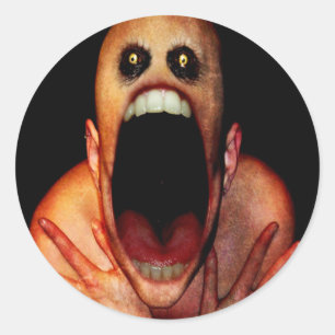 Creepy Classic Round Sticker