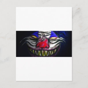 Creepy Clowm Postcard