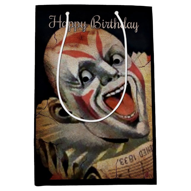 Creepy Clown Birthday Gift Bag (Front)
