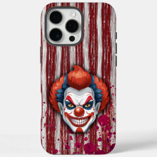 Creepy Clown Carnival Halloween iPhone 16 Pro Max Case