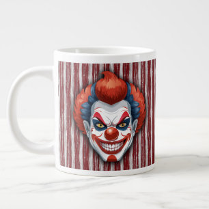 Creepy Clown Carnival Halloween Large Coffee Mug