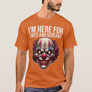 Creepy Clown Horror Halloween Spooky Evil Circus S T-Shirt