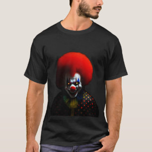 Creepy Clown Phobia Scary Gag Custom  T-Shirt