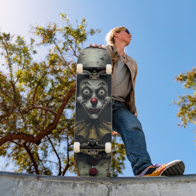 Creepy Clown Skateboard Fear (Outdoor 1)