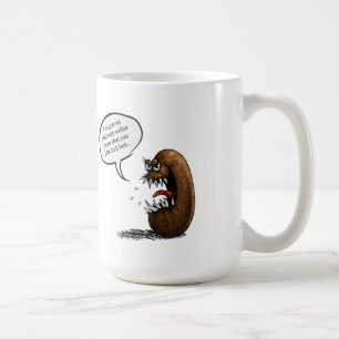 Creepy coffee bean mug