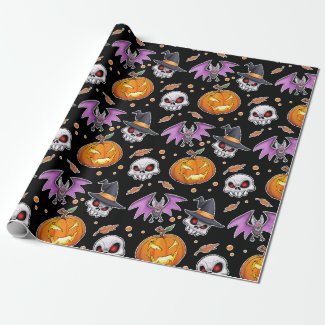 Creepy Cool Cartoon Halloween (Black)