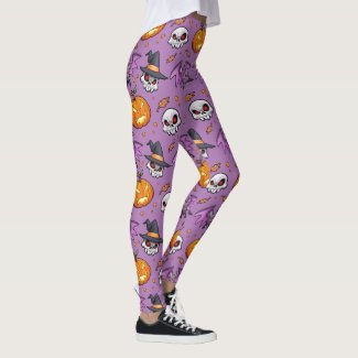 Creepy Cool Cartoon Halloween (Lilac)