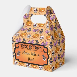 Creepy Cool Cartoon Halloween (Orange)