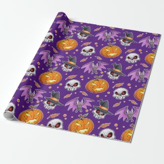 Creepy Cool Cartoon Halloween (Purple)