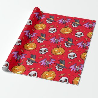 Creepy Cool Cartoon Halloween (Red)