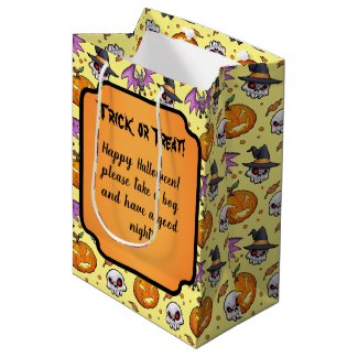 Creepy Cool Cartoon Halloween (Yellow)