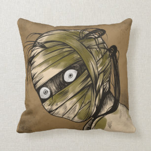 Creepy Cool Mummy Monster Girl Zombie Cushion
