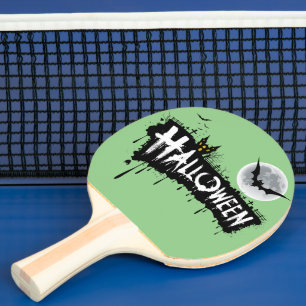 Creepy Court: Halloween-themed Ping Pong Paddle