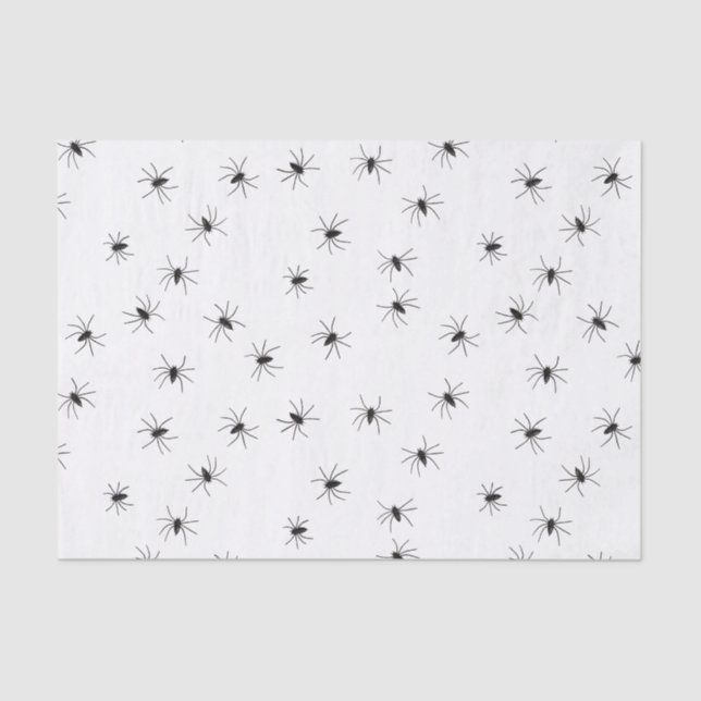 Creepy Crawly Spiders Tissue Paper (Front)