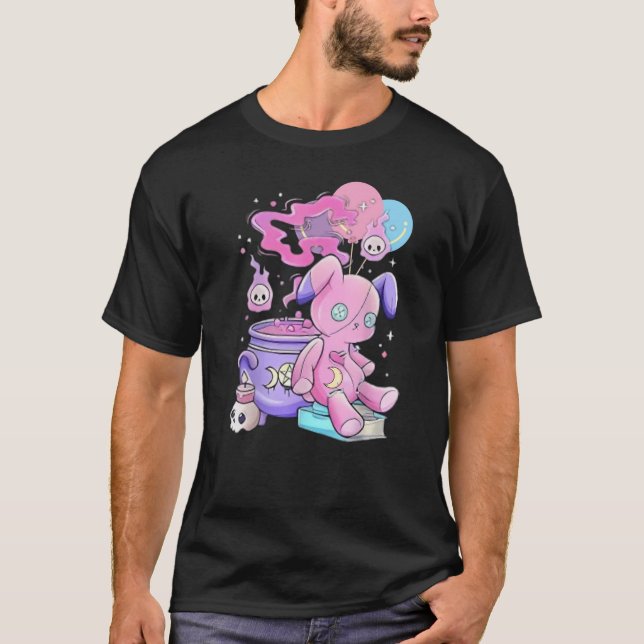 Creepy Cute Aesthetic T-Shirt Spooky Cute Graphic  (Front)