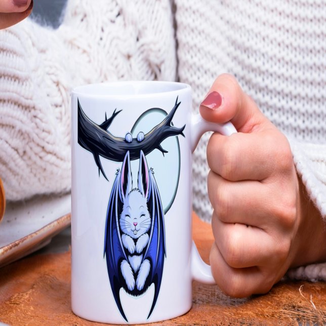 Creepy Cute Bat Bunny Coffee Mug (Creator Uploaded)